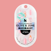 Chrome Flower Mixed Pack - Press-On | Medium | Almond
