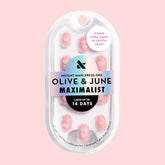 3D Crystal Hearts - Press-On | Extra Short | Round