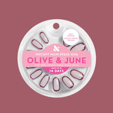 Cocoa Chrome Outline - Press-On | Medium | Oval