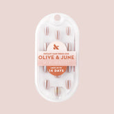 Taupe Jelly Chrome - Press-On | Extra Short | Squoval