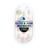 Sandy Beach Pearls - Press On | Medium | Almond