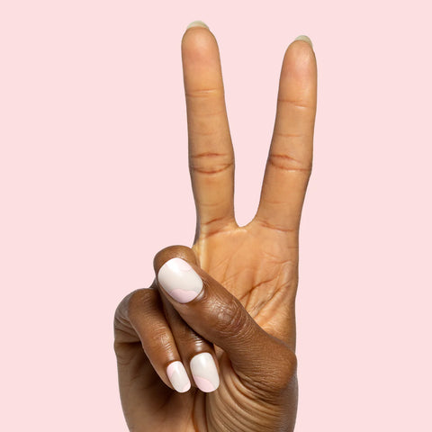 Organic Swirl | Extra Short | Round - Tab Press-On