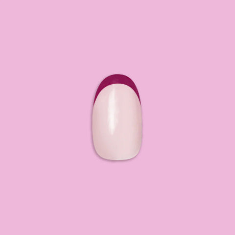 Plum Tonal French - Press-On | Short | Round
