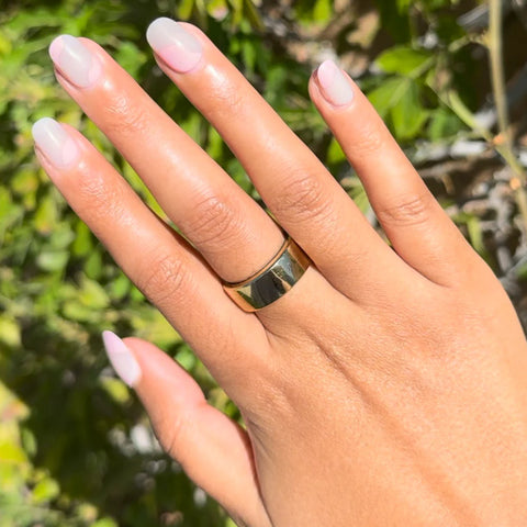 Organic Swirl | Extra Short | Round - Tab Press-On