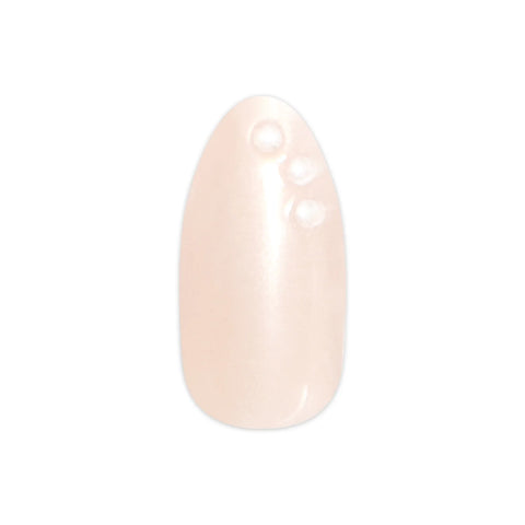 Sandy Beach Pearls - Press On | Medium | Almond