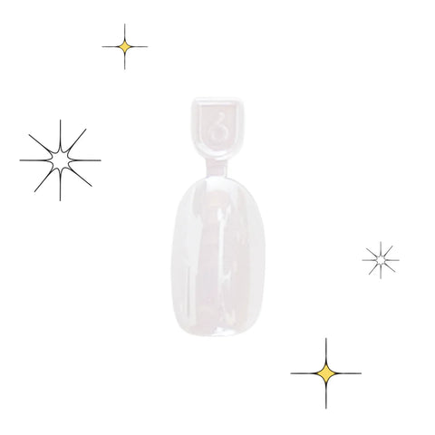 Marshmallow Puff Chrome - Pressies | Short Medium | Round