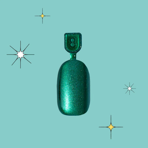 Emerald Magic Velvet - Pressies | Short Medium | Round