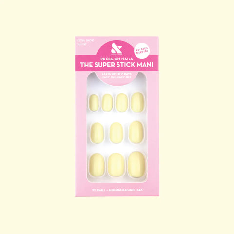 Sunny | Extra Short | Round - Tab Press-On