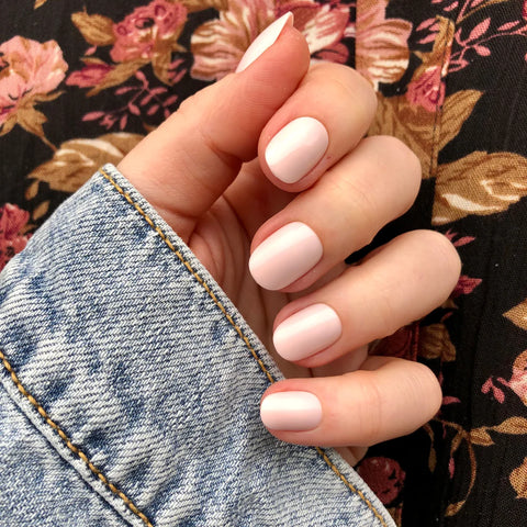 Brave Blush | Extra Short | Round - Tab Press-On