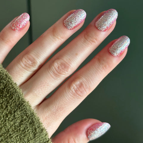 Cherry Super Sparkle - Press On | Short | Round